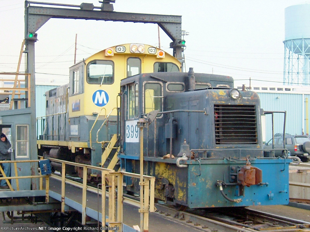 LI 399 and 103 on the turntable